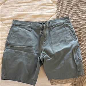 7 For All Mankind Olive Flat Front Shorts